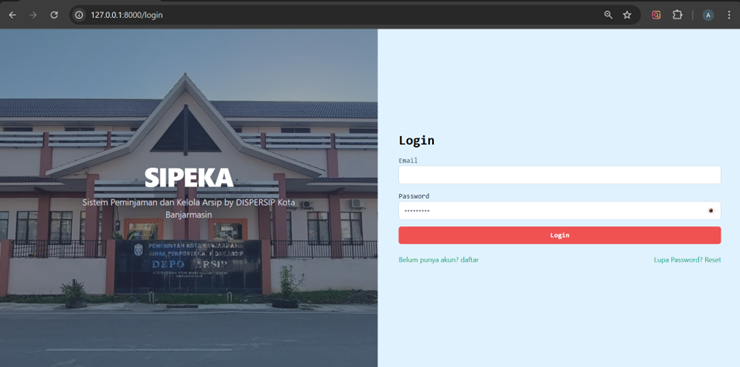 SIPEKA - Sistem Peminjaman & Kelola Arsip screenshot